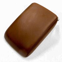 2009 AUDI A5 (B8 8T) FRONT CENTER CONSOLE STORAGE BOX ARM REST (CINNAMON BROWN)