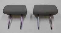 Thumbnail 2: 2009 BMW X5 (E70) REAR 2nd ROW LEFT & RIGHT OUTER HEADREST SET/2 (GRAY LEATHER)