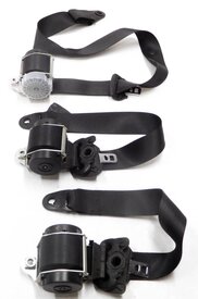 Thumbnail 3: 2005 LAND ROVER LR3 REAR 2nd ROW SECOND ROW SEATBELT RETRACTOR SET/3 (BLACK)