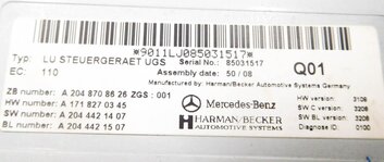 Thumbnail 6: 07-13 C300 C350 E350 GL350 GL450 ML320 ML350 R350 R550 MEDIA INTERFACE MODULE