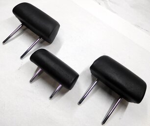 2008 BMW X5 (E70) REAR 2nd SECOND ROW (BLACK LEATHER LUSW) HEADREST SET-3