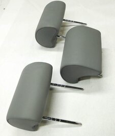 Thumbnail 4: 2006 BMW X5 (E53) REAR LEFT / CENTER / RIGHT (GRAY DAKOTA LEATHER) HEADREST SET3