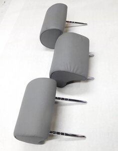Thumbnail 4: 2005 BMW X5 (E53) REAR LEFT - CENTER - RIGHT (GRAY LEATHER) HEADREST SET (3)
