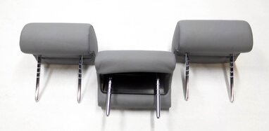 Thumbnail 5: 2005 BMW X5 (E53) REAR LEFT - CENTER - RIGHT (GRAY LEATHER) HEADREST SET (3)