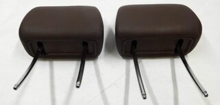 Thumbnail 2: 2007 BMW X5 (E70) FRONT DRIVER PASSENGER HEADREST SET-2 (TOBACCO BROWN LEATHER)