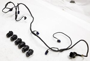 2009 MB GL320 (X164) FRONT PDC PARK ASSIST DISTANCE SENSOR SET-6 w/HARNESS BLACK