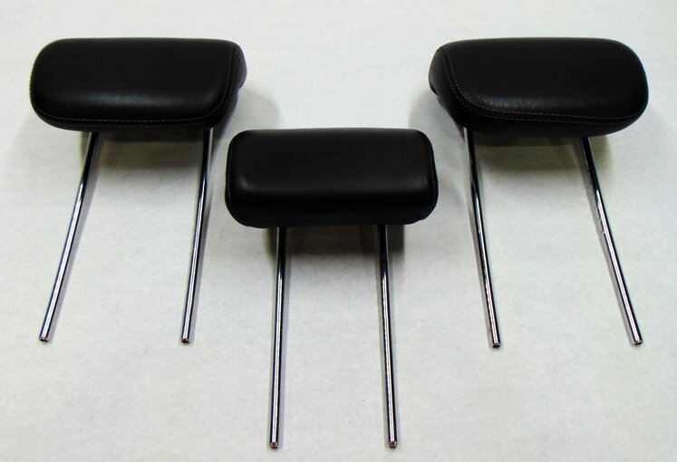 Thumbnail 2: 2008 MB GL550 (X164) REAR (2nd SECOND ROW) HEADREST SET-3 (BLACK LEATHER)