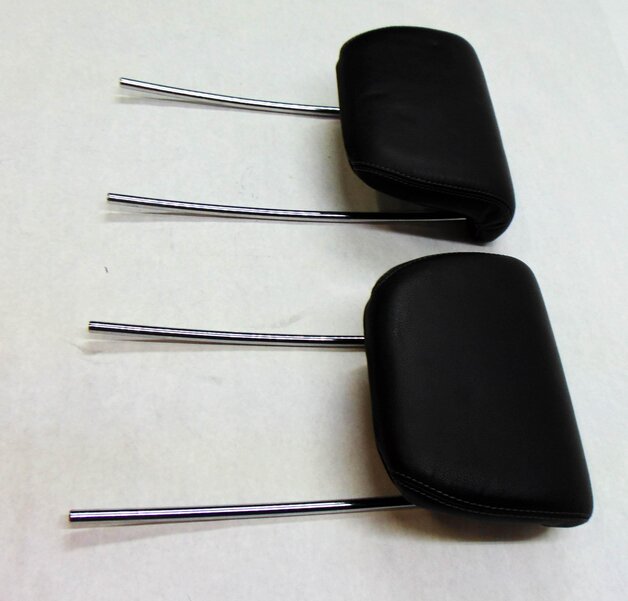 Thumbnail 3: 2008 MB GL550 (X164) REAR (3rd THIRD ROW) HEADREST SET-2 (BLACK LEATHER)