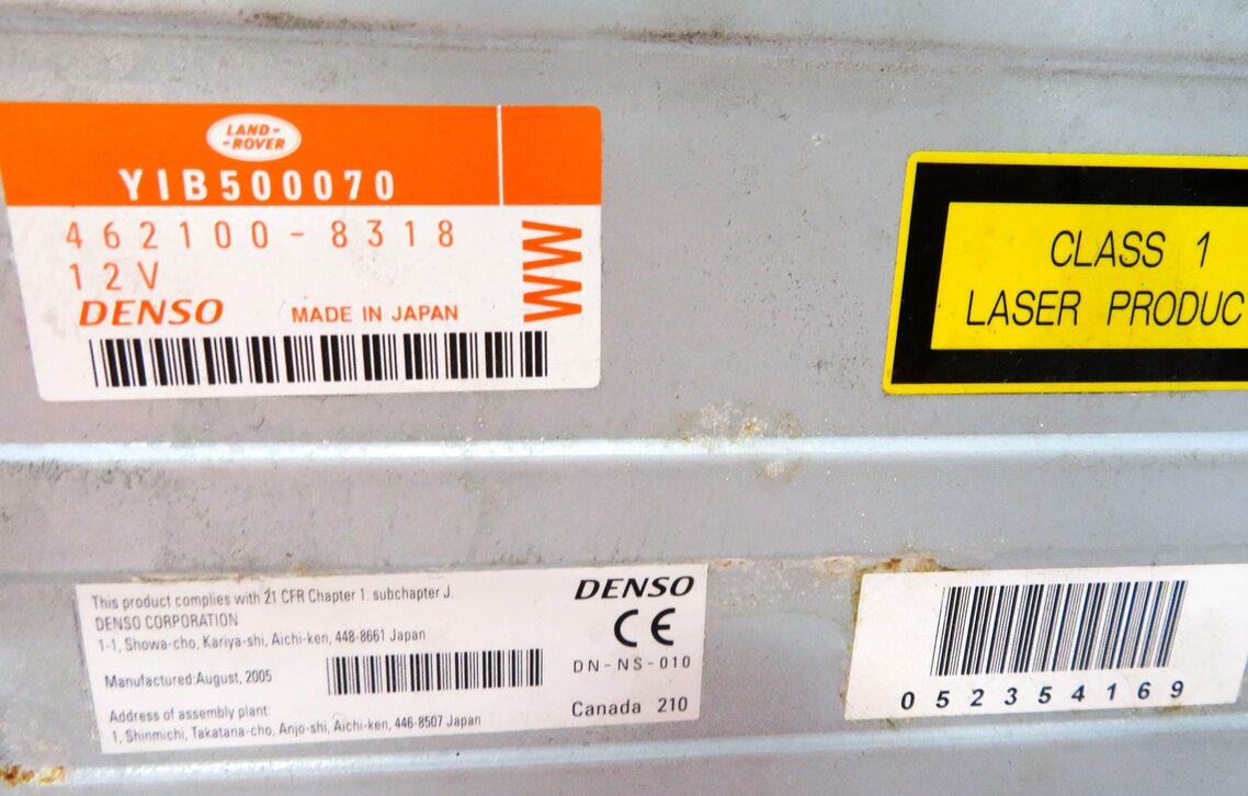 Thumbnail 5: 2005-2009 RANGE ROVER / SPORT LR3 (L322 L320) - DVD NAVIGATION DISC DRIVE READER