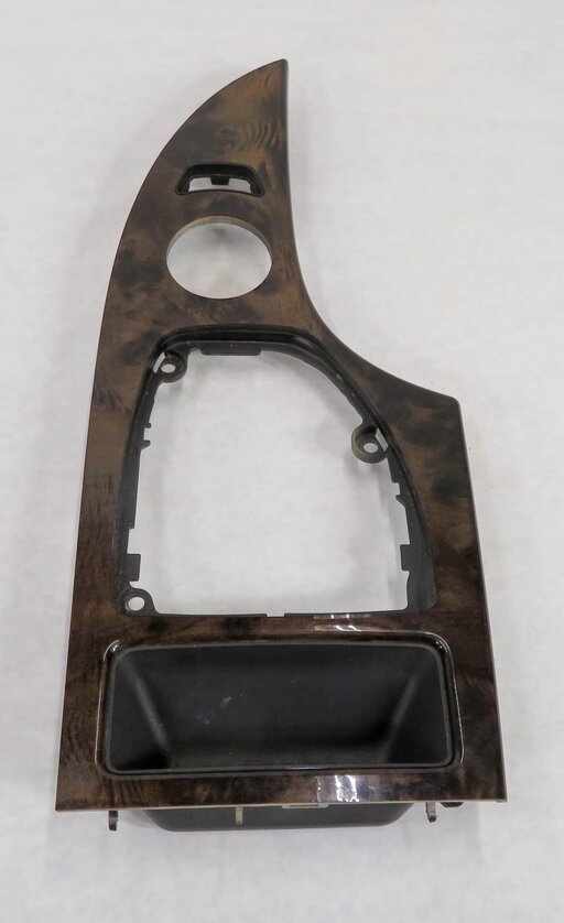 Thumbnail 10: 2008 BMW 535i (E60) DASH CONSOLE ASH TRAY (FINE WOOD) TRIM PANEL SET-4