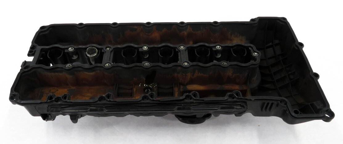 Thumbnail 5: 2007-16 BMW 335i 535i 740i X6 Z4 E60 E90 3.0L N54 TWIN TURBO ENGINE VALVE COVER