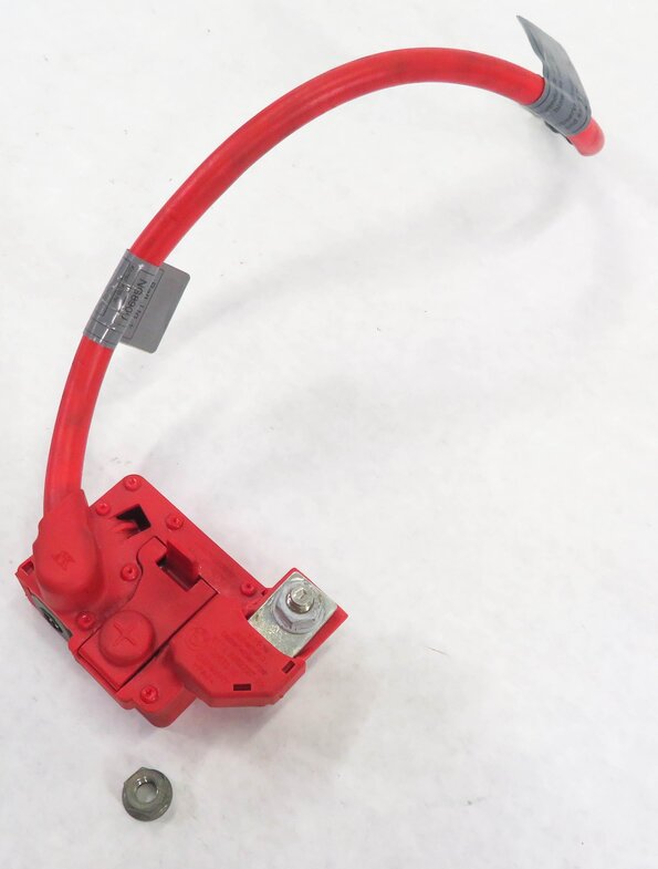 2007 BMW X5 (E70) POSITIVE POST TERMINAL SRS BLOWOUT BATTERY CABLE LEAD