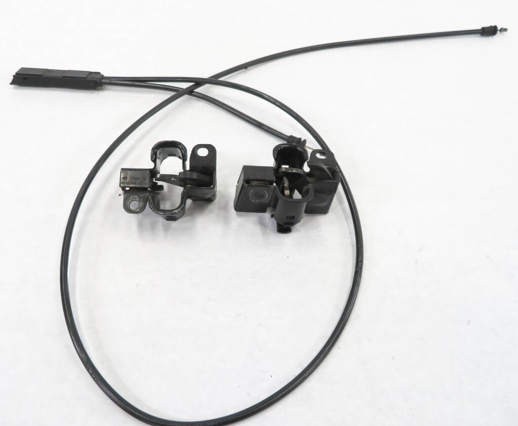 Thumbnail 2: 2009 MB ML320 (W164) FRONT HOOD LID LOWER LOCK LATCH CATCH SET-2 w/ CABLE