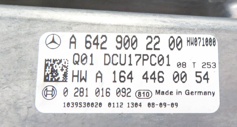 Thumbnail 6: 2009-2012 MB GL350 ML320 R350 (W164 X164 R251) DIESEL EMISSIONS CONTROL MODULE