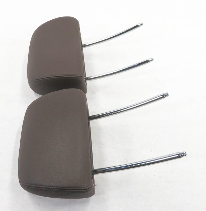 Thumbnail 3: 2007 BMW X5 (E70) FRONT LEFT & RIGHT (TOBACCO BROWN LEATHER) HEADREST SET-2