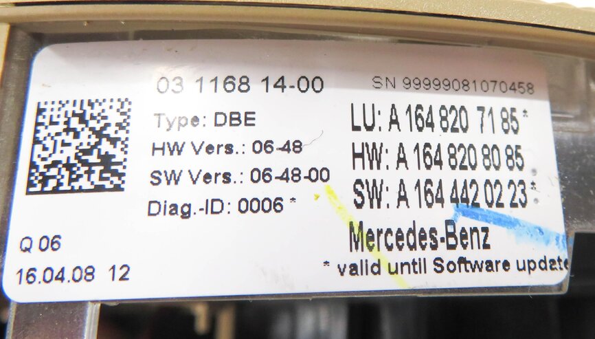 Thumbnail 6: 2008 MERCEDES BENZ GL450 (X164) - MAP READING COURTESY DOME LIGHT (LIGHT BROWN)