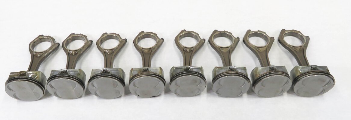 Thumbnail 3: 04-10 BMW 550i 750i X5 (E60 E65 E66 E70) N62 4.8L V8 ENGINE PISTON & ROD SET-8