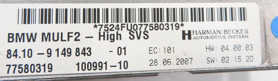 Thumbnail 6: 2007 BMW X5 (E70) BLUETOOTH PHONE MEDIA COMMUNICATION SVS MULF-2 MODULE