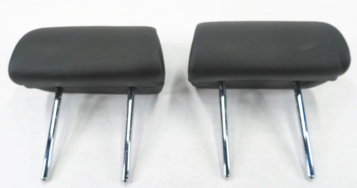 Thumbnail 2: 2007 BMW X5 (E70) REAR 2nd SECOND ROW HEADREST SET-2 (BLACK LEATHER LUSW)