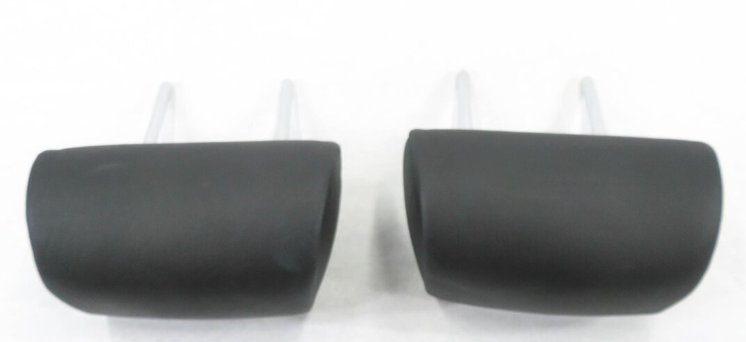 Thumbnail 4: 2007 BMW X5 (E70) REAR 2nd SECOND ROW HEADREST SET-2 (BLACK LEATHER LUSW)