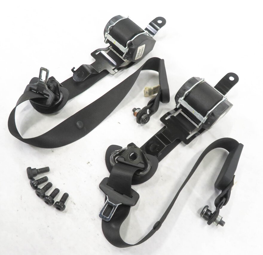2008 BMW X5 (E70) REAR 2nd SECOND ROW SEATBELT RETRACTOR SET-2 (BLACK)