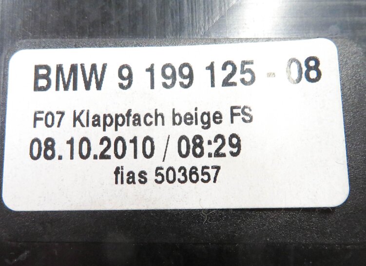 Thumbnail 6: 2011 BMW 550iGT (F07) FRONT DASH RETRACTABLE COIN TRAY STORAGE COMPARTMENT BEIGE