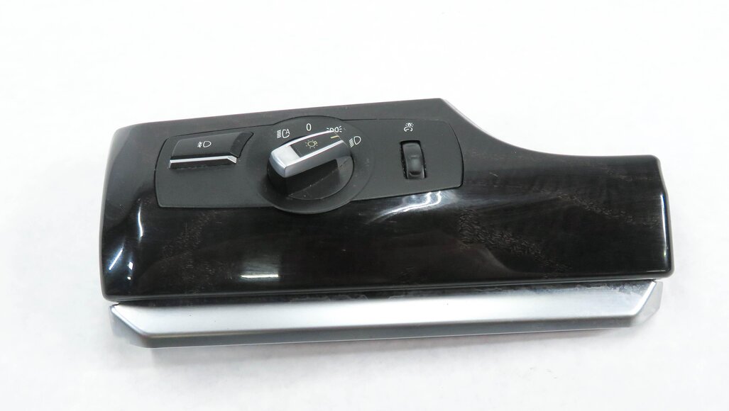 Thumbnail 2: 2011 BMW 550iGT (F07) HEADLIGHT FOG LIGHT LAMP CONTROL SWITCH (DARK ASH WOOD)