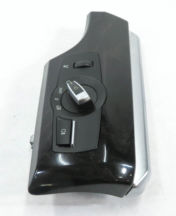Thumbnail 3: 2011 BMW 550iGT (F07) HEADLIGHT FOG LIGHT LAMP CONTROL SWITCH (DARK ASH WOOD)
