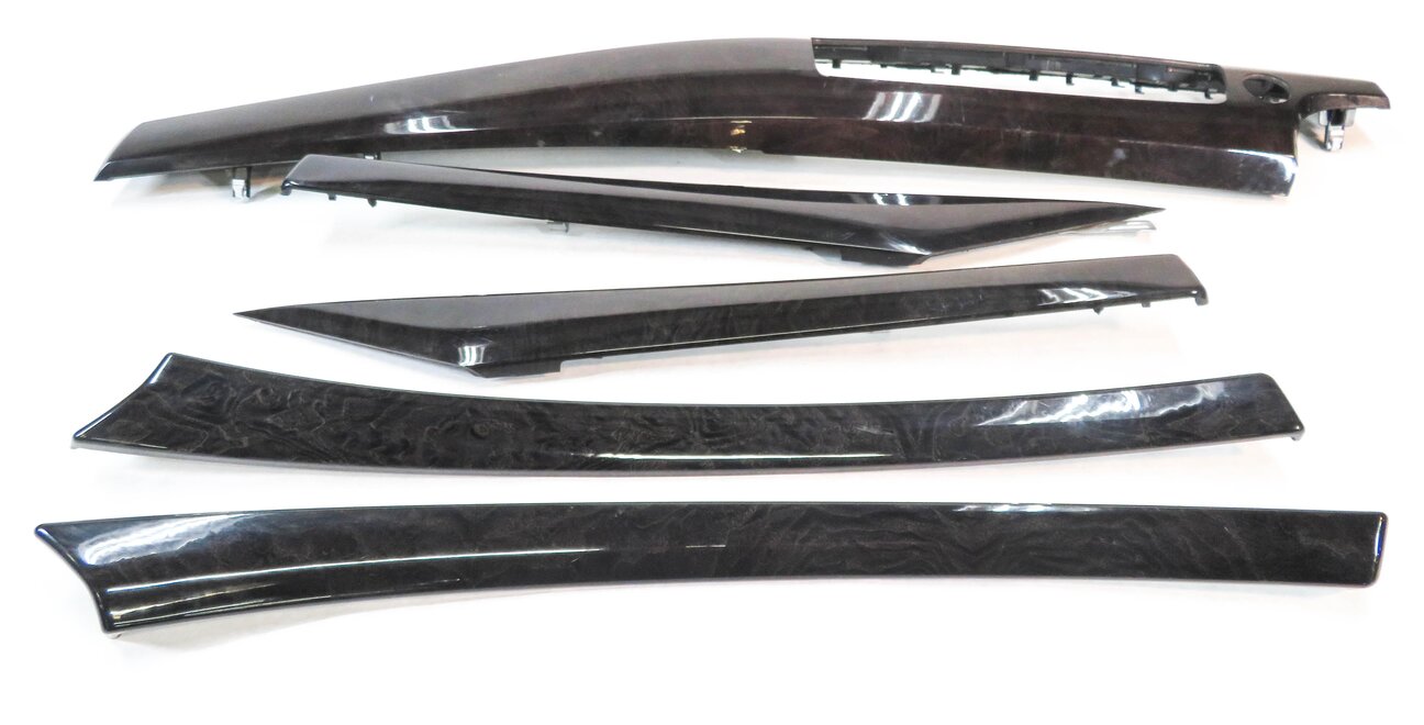 Thumbnail 2: 2011 BMW 535iGT 550iGT (F07) DOOR DASH (DARK ASH) WOOD GRAIN TRIM PANEL SET-5