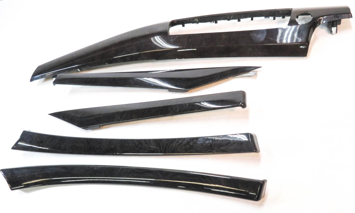 Thumbnail 3: 2011 BMW 535iGT 550iGT (F07) DOOR DASH (DARK ASH) WOOD GRAIN TRIM PANEL SET-5