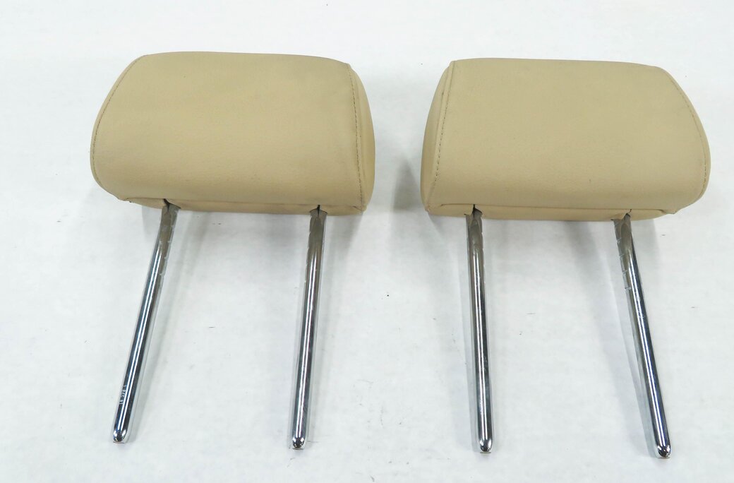 Thumbnail 2: 2011 BMW 550iGT (F07) LEFT & RIGHT SIDE REAR SEAT (BEIGE LEATHER) HEADREST SET-2
