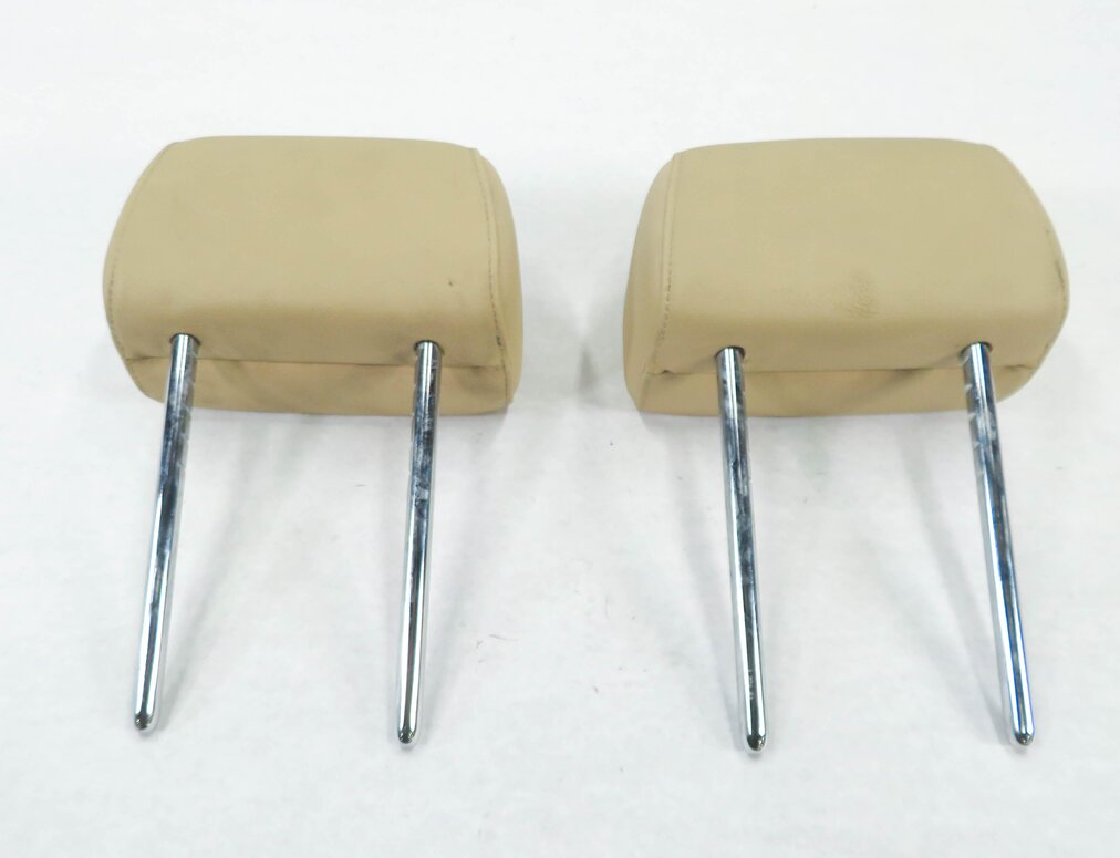 Thumbnail 5: 2011 BMW 550iGT (F07) LEFT & RIGHT SIDE REAR SEAT (BEIGE LEATHER) HEADREST SET-2