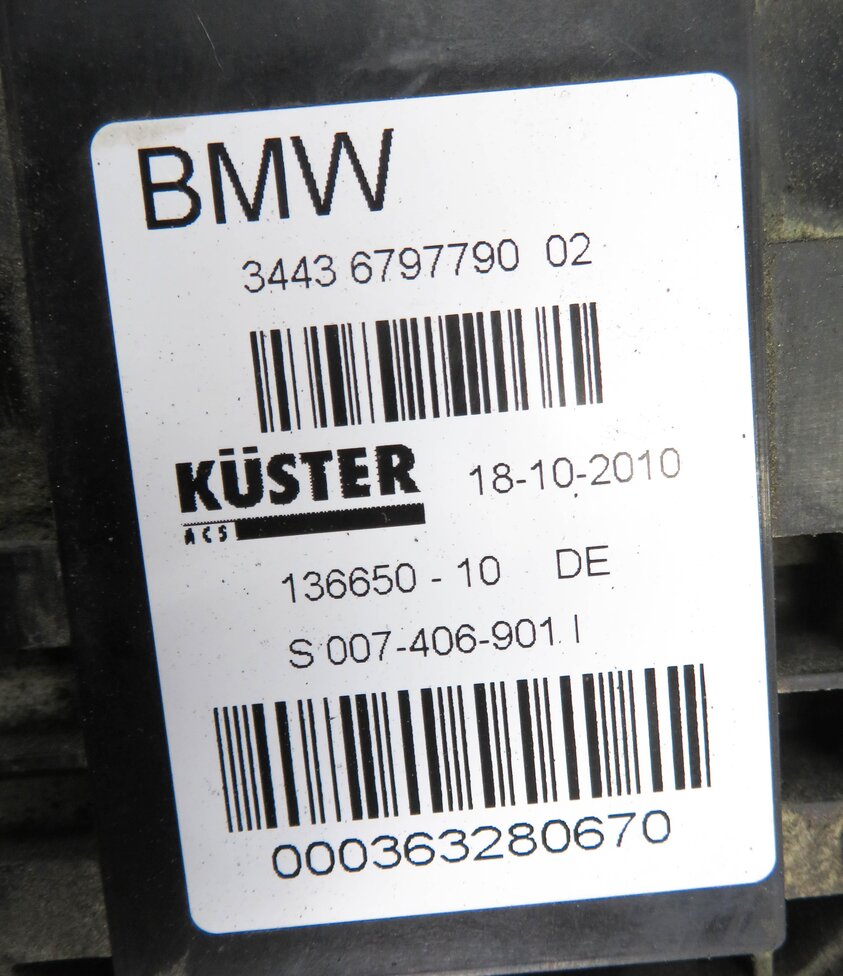 Thumbnail 7: 2011 BMW 550iGT (F07) EMERGENCY PARKING BRAKE ACTUATOR MOTOR w/ CABLES