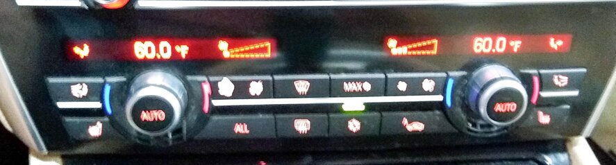 Thumbnail 3: 09-13 BMW 740i 750i 760i B7 (F01 F07 F10) HEATER A/C CLIMATE TEMPERATURE CONTROL