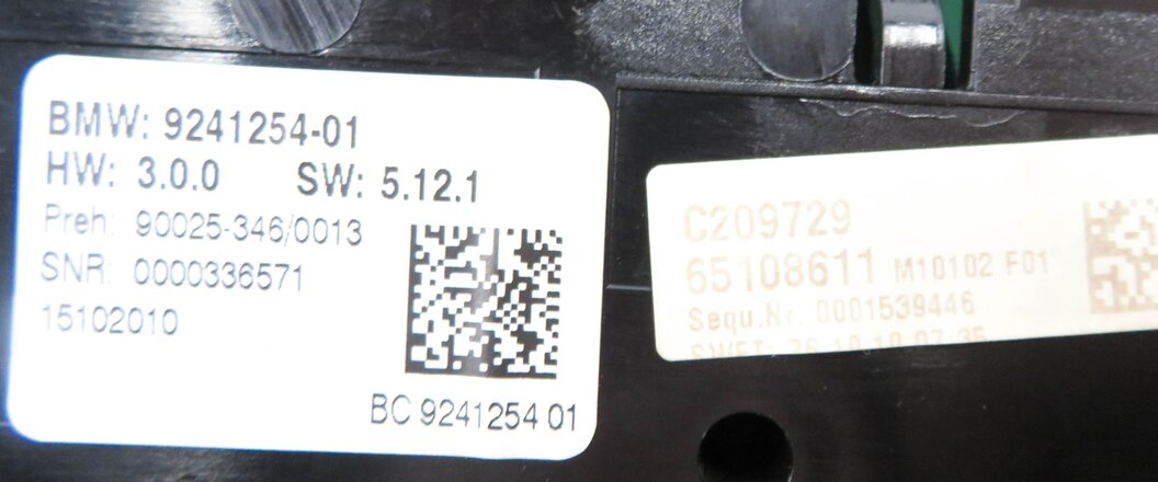 Thumbnail 8: 09-13 BMW 740i 750i 760i B7 (F01 F07 F10) HEATER A/C CLIMATE TEMPERATURE CONTROL