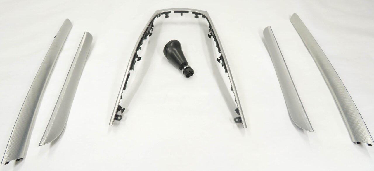 2010 AUDI A5 (B8 8T) COUPE INTERIOR ALUMINUM FISH SCALE TRIM SET