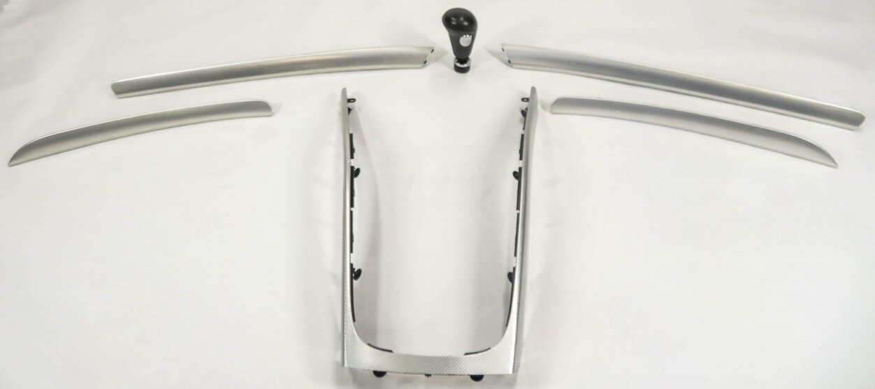 Thumbnail 2: 2010 AUDI A5 (B8 8T) COUPE INTERIOR ALUMINUM FISH SCALE TRIM SET