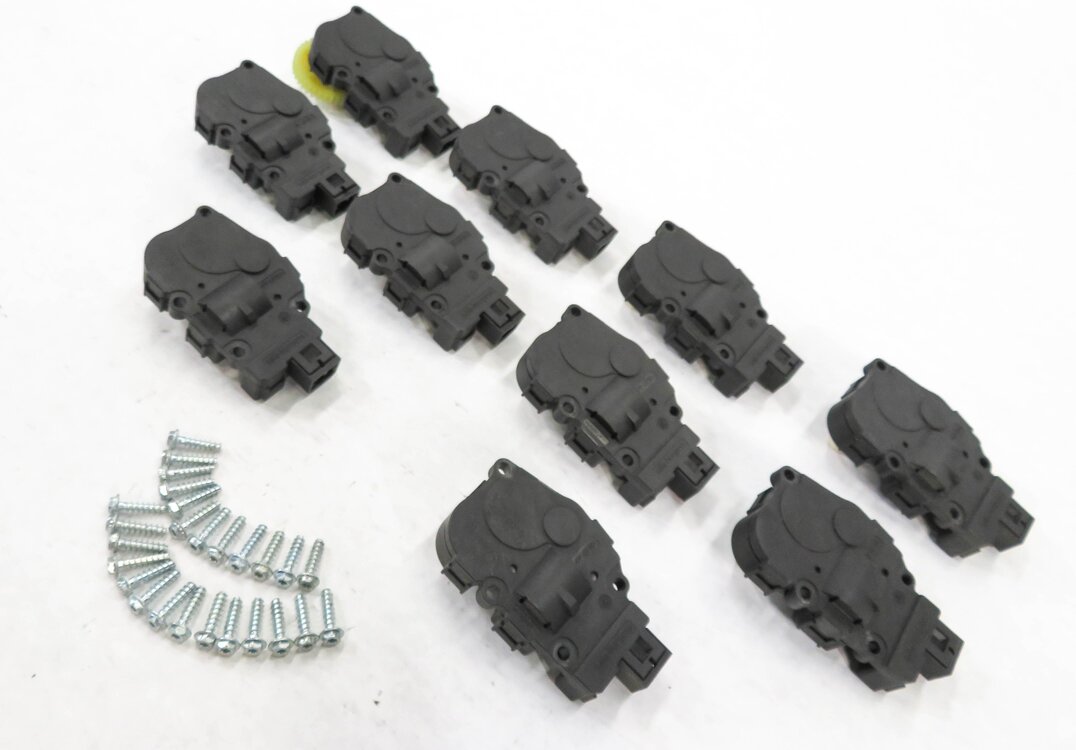 2010 AUDI A5 (B8 8T) COUPE HEATER A/C AIR BOX BLEND DOOR SERVO MOTOR SET-10