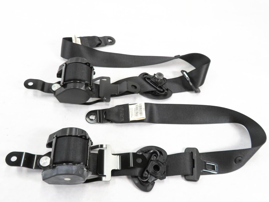 Thumbnail 3: 2011 BMW X5 (E70) REAR 2nd SECOND ROW SEATBELT BUCKLE RETRACTOR SET-2 (BLACK)