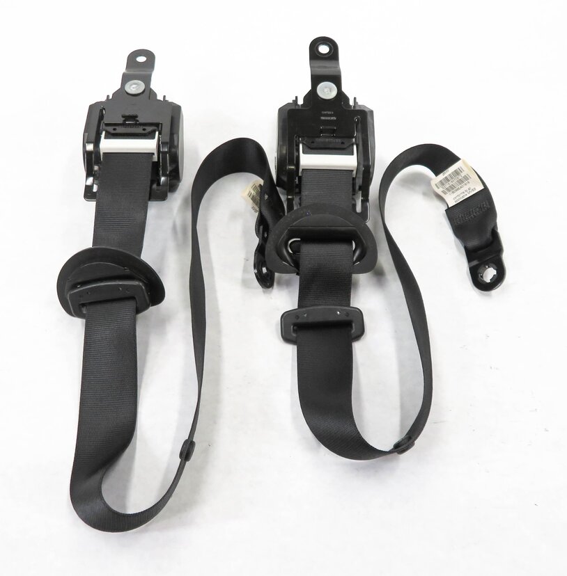 Thumbnail 5: 2011 BMW X5 (E70) REAR 2nd SECOND ROW SEATBELT BUCKLE RETRACTOR SET-2 (BLACK)