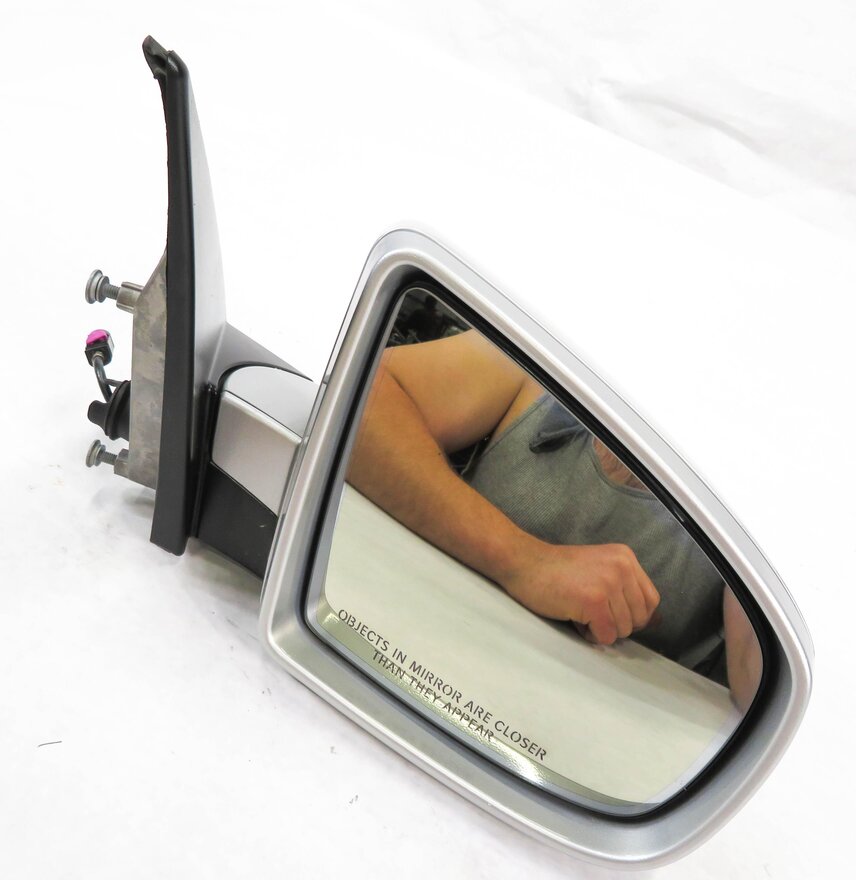 10-13 BMW X5 (E70) - RIGHT P-FOLD MEM AUTODIM CAMERA HEATED DOOR MIRROR (SILVER)