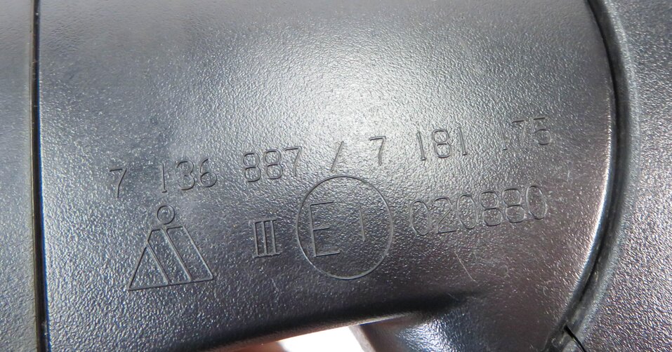 Thumbnail 6: 2010-2013 BMW X5 (E70) LEFT P-FOLD MEM AUTODIM CAMERA HEATED DOOR MIRROR (GRAY)