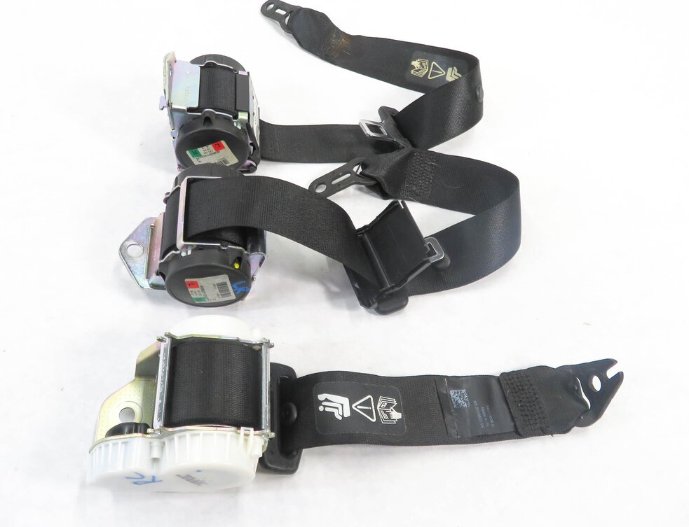 Thumbnail 3: 2013 BMW X1 (E84) REAR 2nd SECOND ROW SEATBELT BUCKLE RETRACTOR SET-3