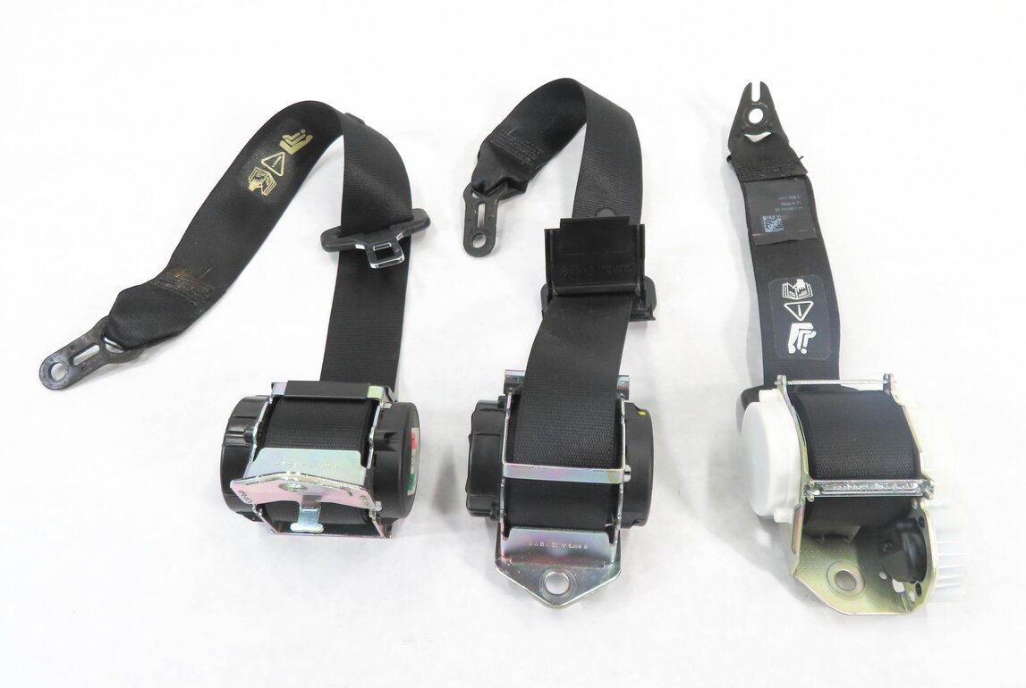Thumbnail 4: 2013 BMW X1 (E84) REAR 2nd SECOND ROW SEATBELT BUCKLE RETRACTOR SET-3