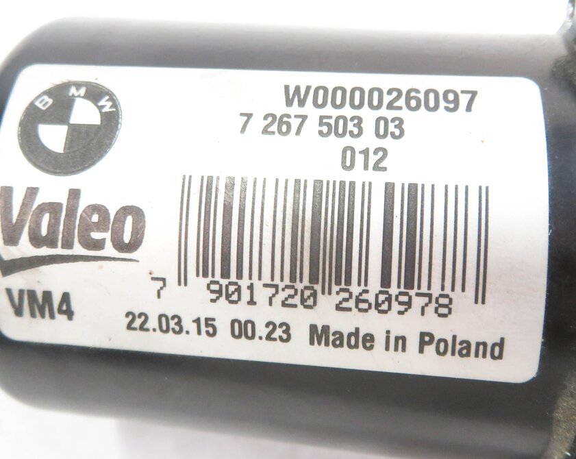 Thumbnail 7: 12-19 BMW 320i 328i 330i 335i 340i 428i 430i 435i 440i M3 M4 FRONT WIPER MOTOR