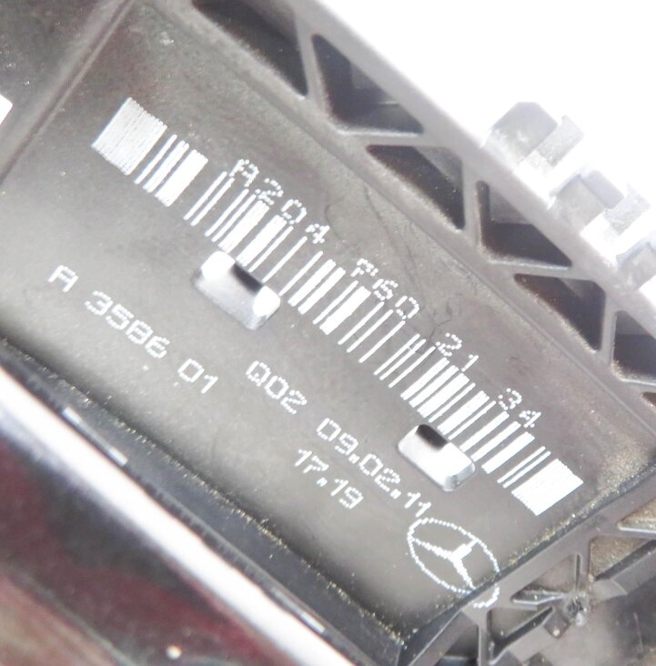 Thumbnail 6: 08-17 MB C230 C250 C300 C350 C63 E250 E350 LEFT SIDE REAR DOOR HANDLE (BLACK)