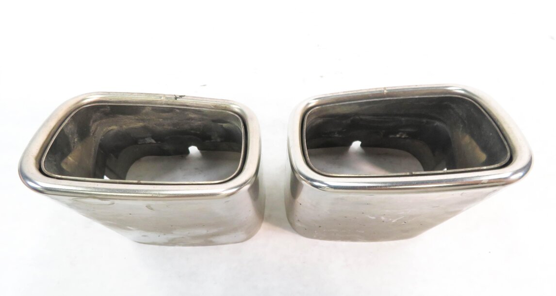 Thumbnail 6: 2010-2012 MB GLK250 GLK350 (X204) LEFT & RIGHT SIDE EXHAUST PIPE MUFFLER TIP SET