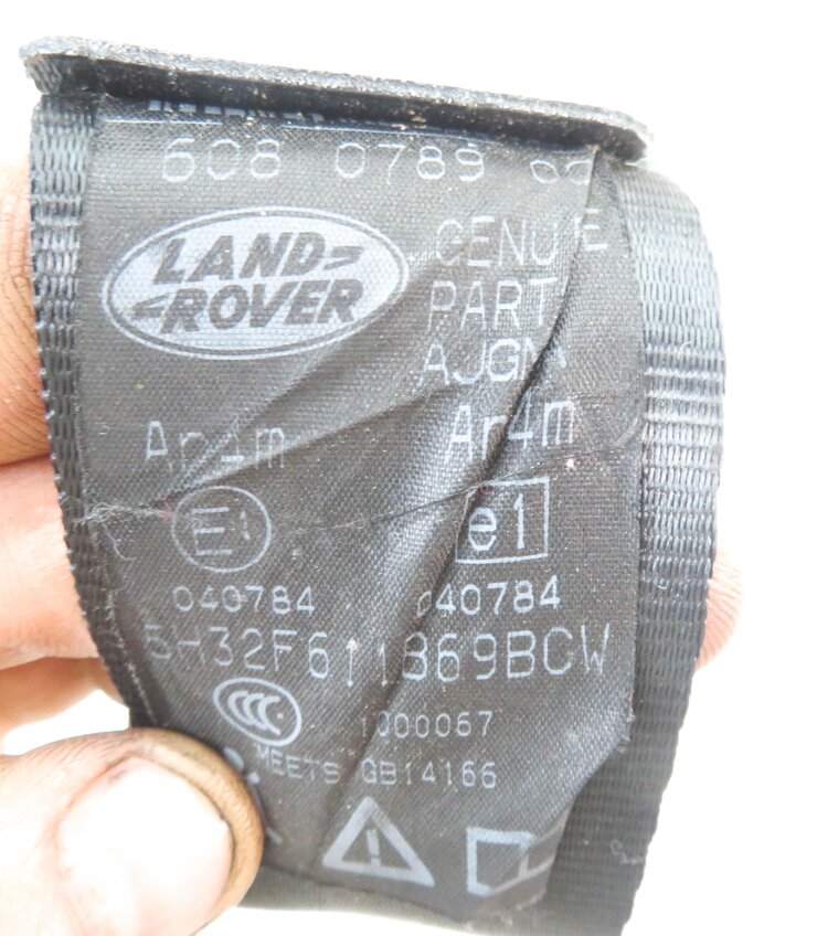 Thumbnail 6: 2010 RANGE ROVER SPORT (L320) RIGHT REAR 2nd SECOND ROW SEATBELT RETRACTOR BLACK