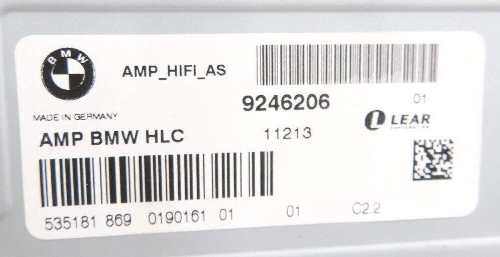 Thumbnail 6: 11-14 BMW 528i 535i 535iGT 550i 550iGT 650i M6 RADIO STEREO AUDIO AMP AMPLIFIER