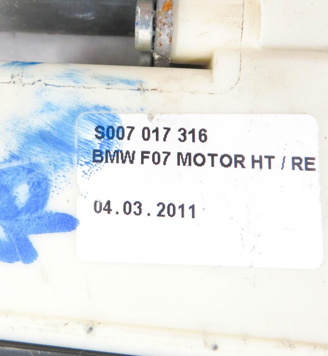Thumbnail 6: 2010-2017 BMW 535iGT 550iGT (F07) RIGHT SIDE REAR DOOR WINDOW REGULATOR w/ MOTOR